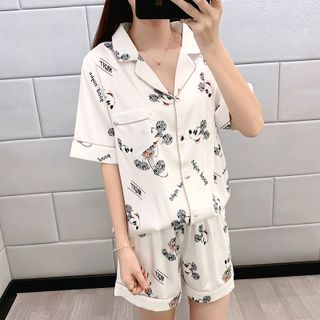 Đồ ngủ đồ đùi Mickey Lụa quảng châu cao cấp