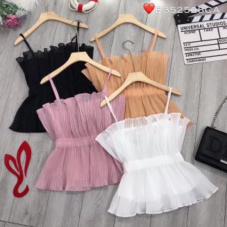 Áo kiểu nhúng eo dập ly - Mua áo dập ly 2 dây giá tốt