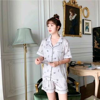 Đồ ngủ đồ đùi Hoa nhí Lụa quảng châu