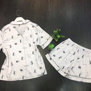 Đồ ngủ đồ đùi Hoa nhí Lụa quảng châu