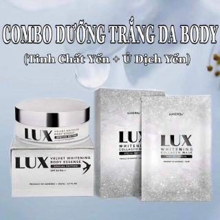 Combo dưỡng trắng da body Lux