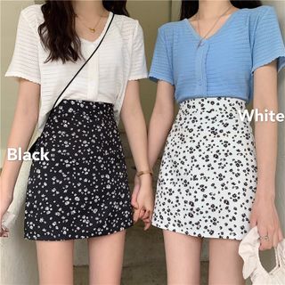 Chân Váy Ulzzang chữ A hoa nữ tính