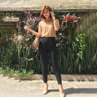 Quần tây công sở xẻ gấu