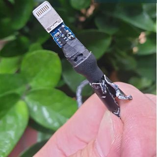 Dây Cáp Sạc Bọc Dù, Iphone Skynet - Main Xanh 5IC, 5 Lõi Mạ kẽm An Toàn - Vỏ Nhôm Siêu Bền, Chống Đứt, Chống Rối