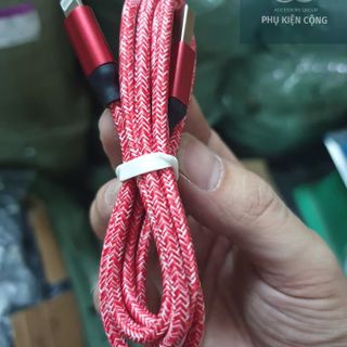 Dây Cáp Sạc Bọc Dù, Iphone Skynet - Main Xanh 5IC, 5 Lõi Mạ kẽm An Toàn - Vỏ Nhôm Siêu Bền, Chống Đứt, Chống Rối
