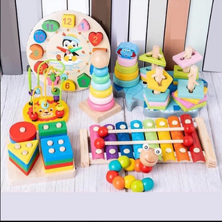 Bộ đồ chơi gỗ sét 7 món giá sỉ​, giá bán buôn