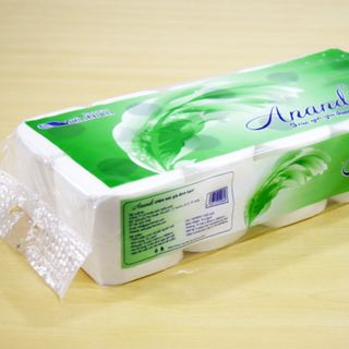 GIẤY VỆ SINH CUỘN ANANDI XANH 2 LỚP 10 CUỘN / TÚI giá sỉ