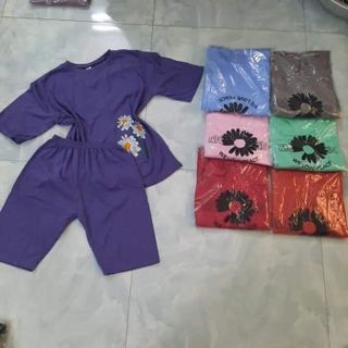 Bộ Ngô nữ chất cotton da cá