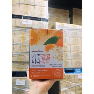 Nước ép quýt Sanga Jeju Tangerine Vita Tok Tok hộp 30 gói