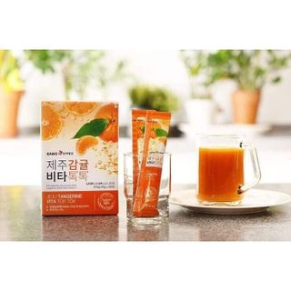 Nước Ép Quýt Giảm Cân, Đẹp Da Sanga Jeju Tangerine Vita Tok Tok 30 Gói giá sỉ