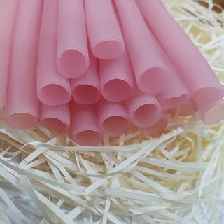 Ống hút ngũ cốc từ bột gạo dùng uống trà sữa gói 1,5kg màu hồng VinaStraws