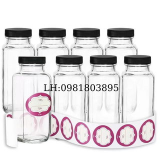 Chai thủy tinh dáng vuông cao cấp 500ml