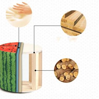 Ghế đôn cao cấp họa tiết trái cây GHS-733