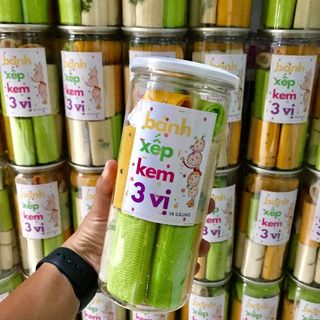 Bánh xốp kem 3 vị 16 cái ) giá sỉ