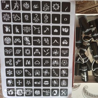 Xăm tạm thời (mực và khuôn xăm)