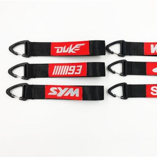 Móc khóa xe máy dây bó in dcan phản quang bạc ( đủ mẫu )