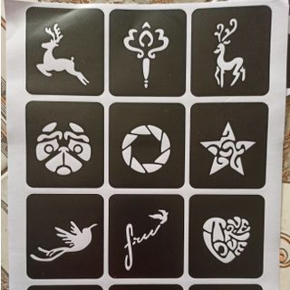 Xăm tạm thời (mực và khuôn xăm)