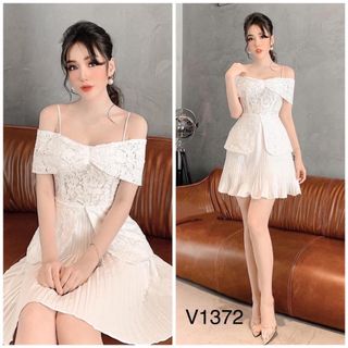 Đầm dự tiệc thiết kế trễ vai