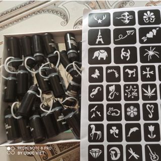 Xăm tạm thời (mực và khuôn xăm)