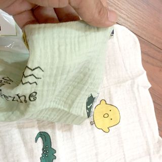 Túi 5 khăn sữa sợi tre Wooji kích thước 30x30cm