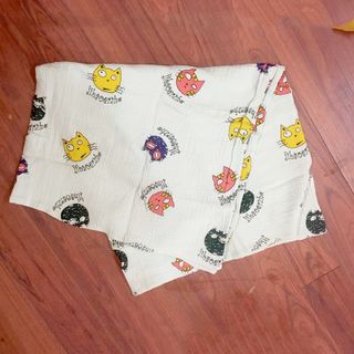 Chăn hè cho bé 2 in 1 sợi tre 4 lớp 100x110cm