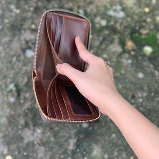VÍ hộp unisex ( 100% da bò )