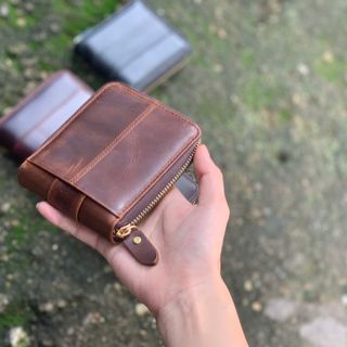 VÍ hộp unisex ( 100% da bò )