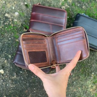 VÍ hộp unisex ( 100% da bò )