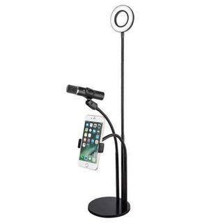 Giá đỡ đt live tream kèm đèn led
