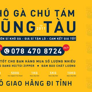 SỈ TẬN LÒ KHÔ GÀ CHÚ TÁM 500G