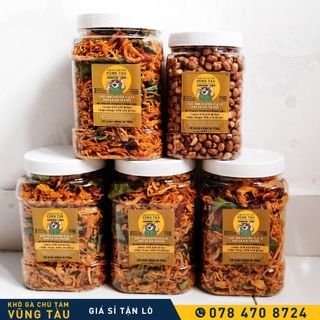 SỈ TẬN LÒ KHÔ GÀ CHÚ TÁM 500G