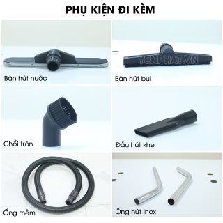Máy hút bụi 30 lít thùng nhựa