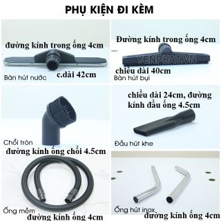 Cặp ống inox cho máy hút bụi