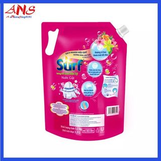 Nước giặt Surf hương sương mai/Hoa cỏ dịu mát túi 3.5kg (Mẫu mới có vòi)