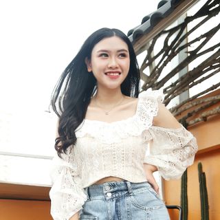 Short jean co giãn túi hộp