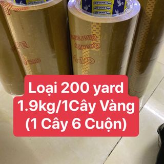 Băng Keo Trong (Đục ) 50 Mic,200 Yard 1 cây = 6 cuộn 1,9Kg giá sỉ