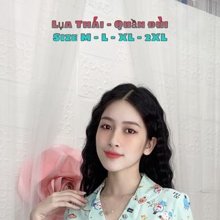 Đồ Bộ Pijama lụa quần đùi
