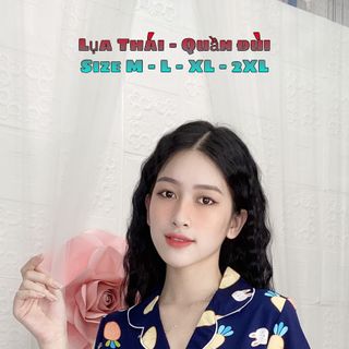 Đồ Bộ Pijama lụa quần đùi