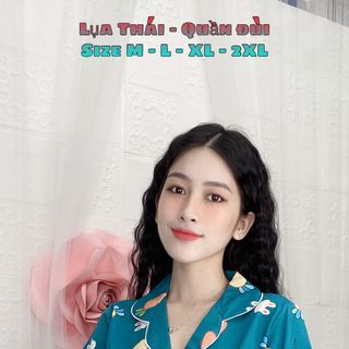 Đồ Bộ Pijama lụa quần đùi