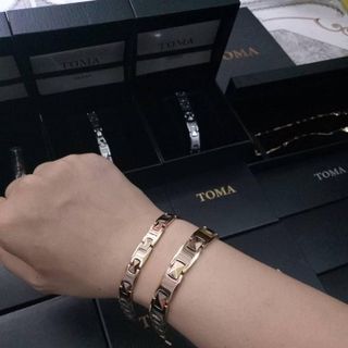 Vòng Điều Hòa Huyết Áp Toma Nhật Bản / Vòng Tay Nữ - Màu Vàng Hồng/ Bảo Hành 12 Tháng/ Sỉ Lẻ 2 Đầu Việt - Nhật