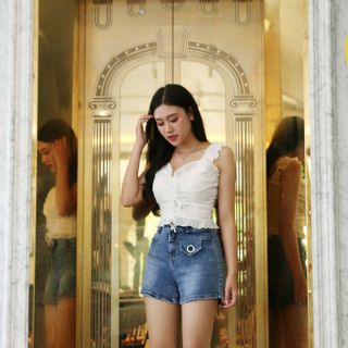 Short jean túi kiểu