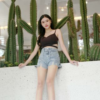 Short jean co giãn