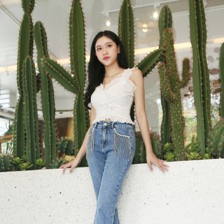 Jean ống loe thiết kế