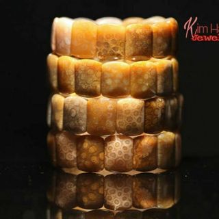 Vòng chuỗi hạt san hô hóa thạch