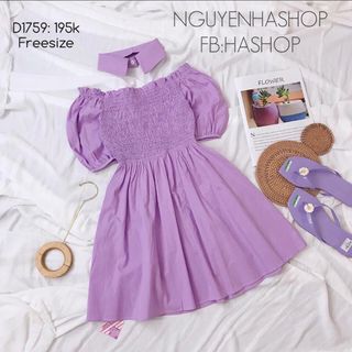 Set váy kèm cổ nơ
