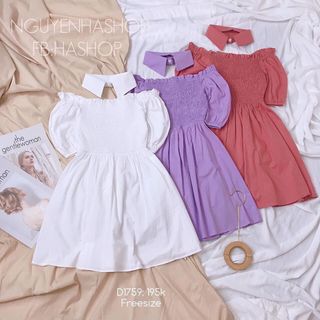 Set váy kèm cổ nơ