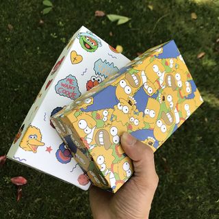 Sỉ hộp 5 đôi tất ngắn cổ Simpson, Same Street, Kaws Elmo