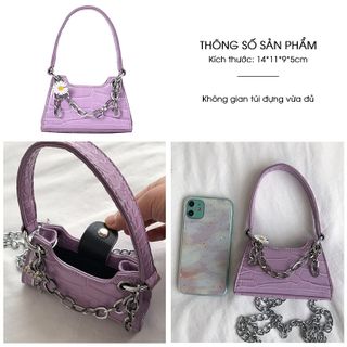 Túi đeo chéo mini dáng hình thoi phong cách trẻ trung D840