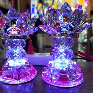 Bộ Đèn Thờ Sen Pha Lê 02502 giá sỉ