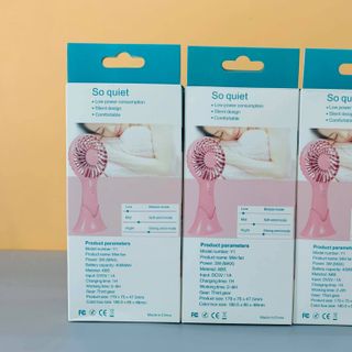 QUẠT MINI NHỎ GỌN CẦM TAY ĐỂ BÀN CAO CẤP 3 CẤP ĐỘ SẠC USB BAO CHECK HÀNG